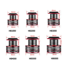 Charger l&#39;image dans la galerie, Moulinet noir-rouge basic LINNHUE  1000-6000